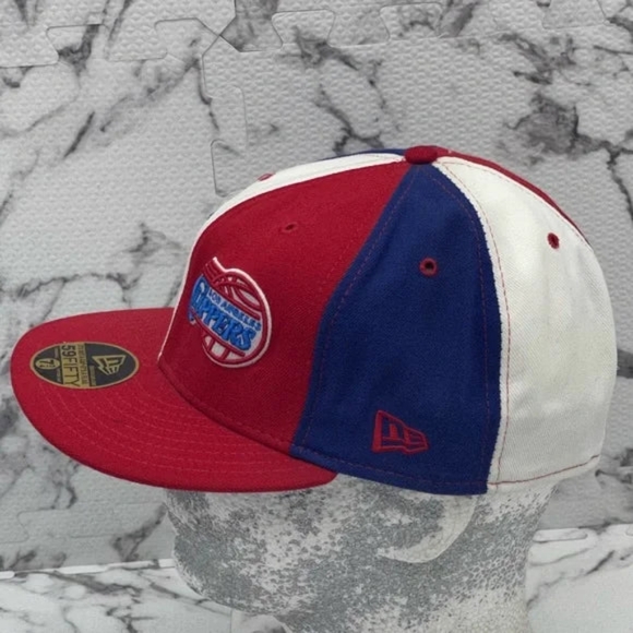 Men's New Era Cap Royal Blue | White | Red Clippers 59FIFTY Hardwood Classic NWT - Picture 8 of 8